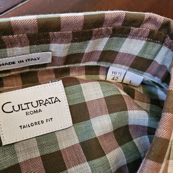 Culturata Plaid Button Down Shirt - Picture 2 of 4